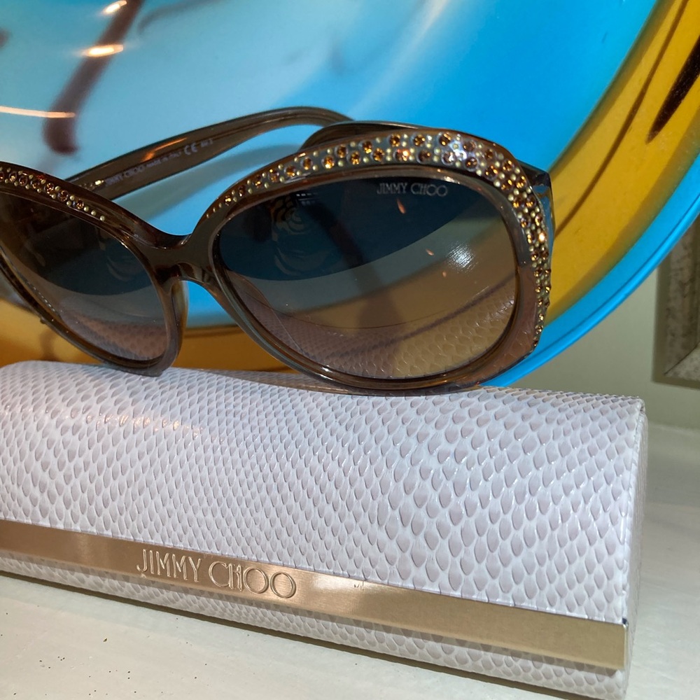 Jimmy Choo Crystal Embellished Sunglasses